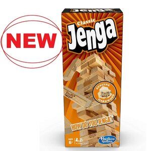 NEW Jenga Table Game Tower Wooden Blocks Board Game Original Stocking Stuffer